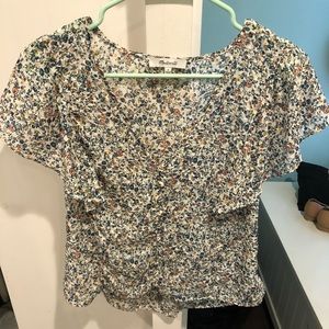 NEVER WORN MADEWELL FLORAL TOP